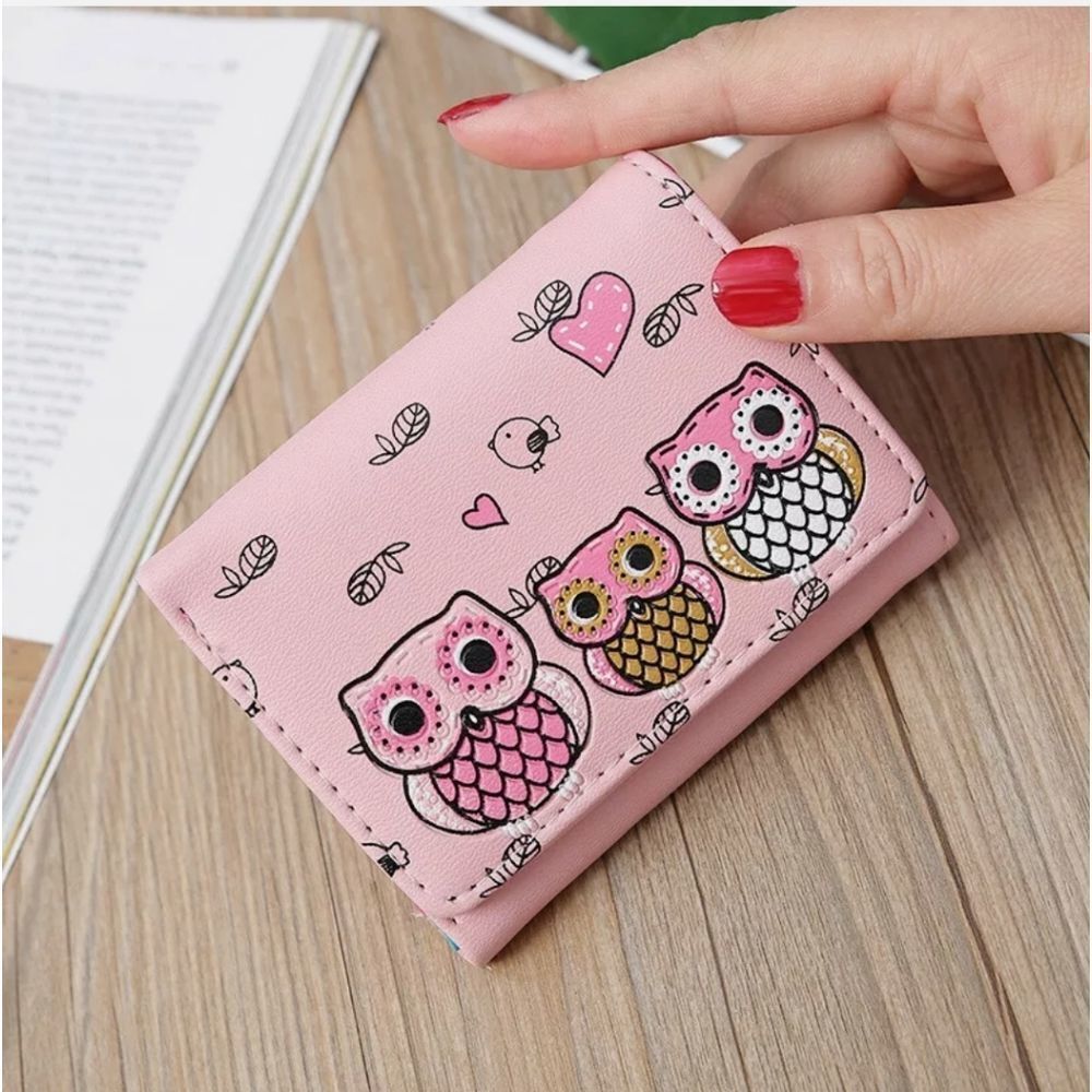 Small Wallets for Women Bifold PU Leather Wallet Card Case Holder Mini Purse